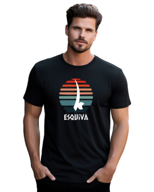 Unisex T-Shirt mit Sonnen-Logo | Esquiva